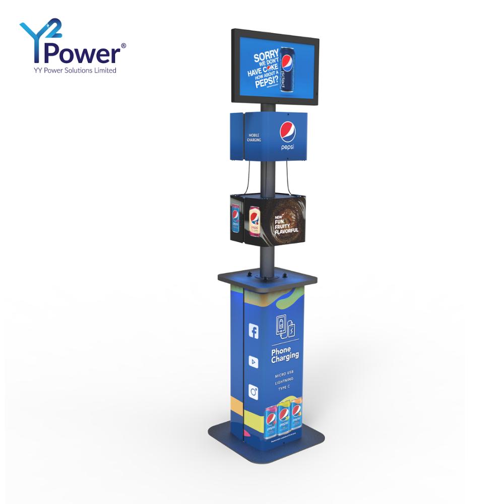 COE Charging Kiosk With optional 21.5" Android Digital Screen charging station charger